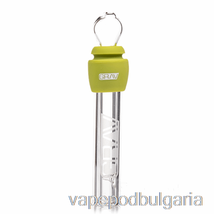 Vape 10000 Дръпки Grav Glass Blunt със силикон Avocado Green